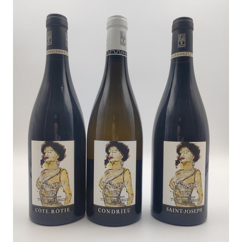 Cave Yves Cuilleron - Coffret Bourasseau 1 Condrieu + 1 Saint-Joseph + 1 Cote-Rotie | French Wine