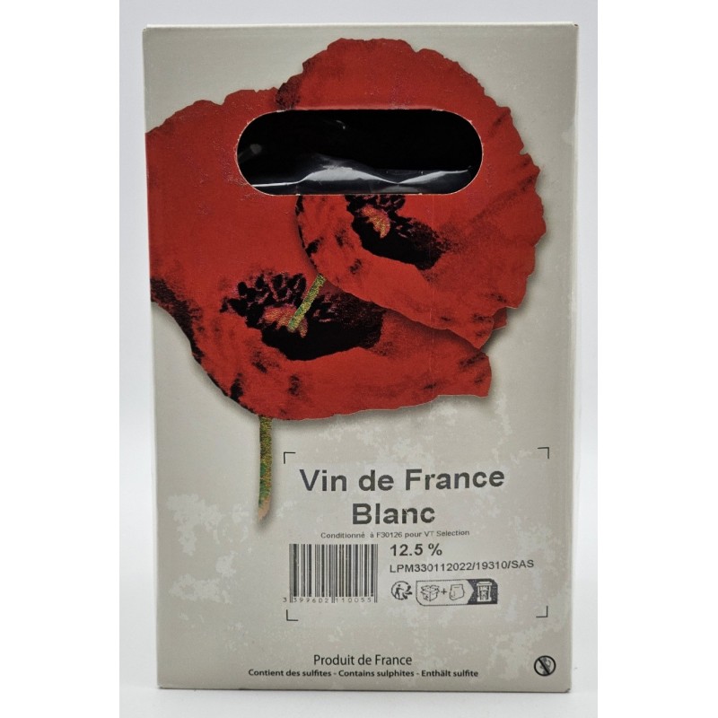 Les Vignerons De Tavel - Vin De France Blanc Bib 5 Litres | french wine