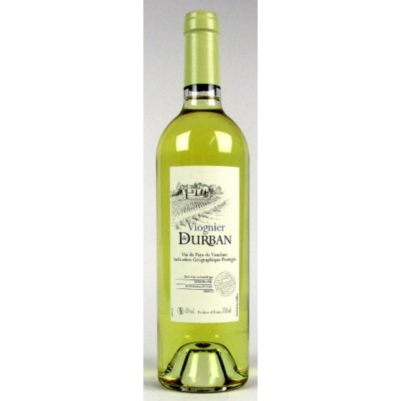 Domaine De Durban Igp Vin De Pays De Vaucluse Blanc Viognier | french wine