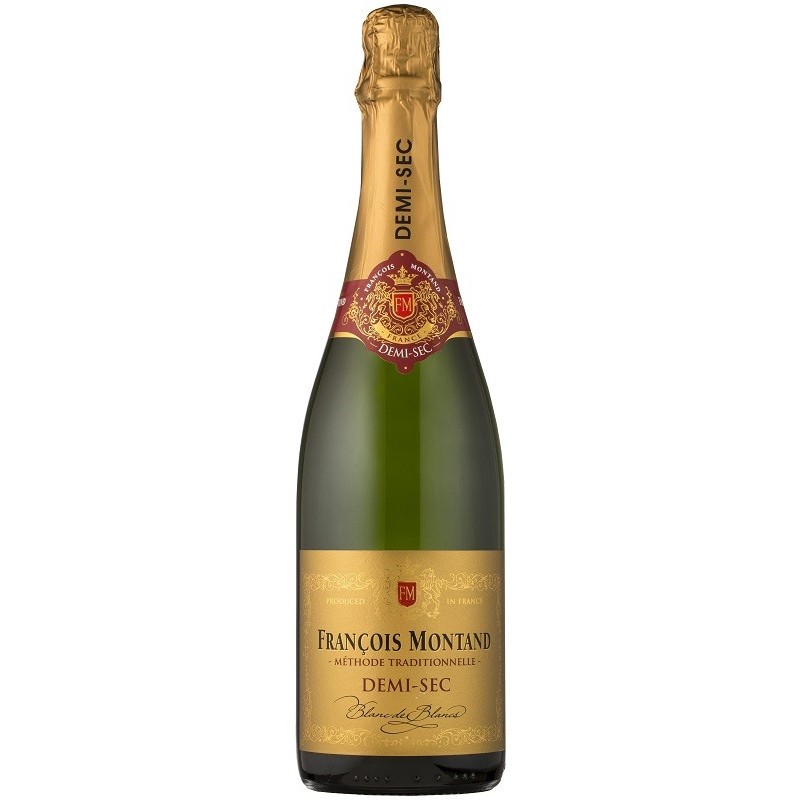 Francois Montand Methode Traditionnelle Blanc De Blanc Demi Sec | french sparkling