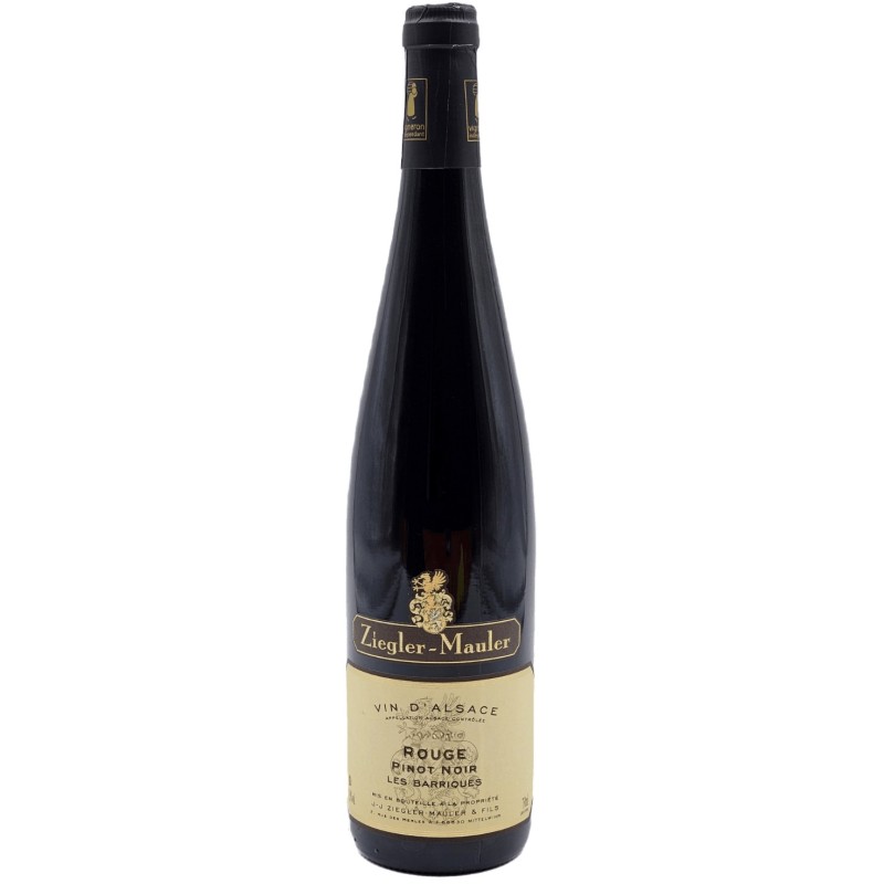 ZIEGLER-MAULER "LES BARRIQUES" ROUGE DE MITTELWIHR 2023 VIN D'ALSACE ROUGE 75 CL CRD - Découvrez ce vin rouge d'Alsace exception