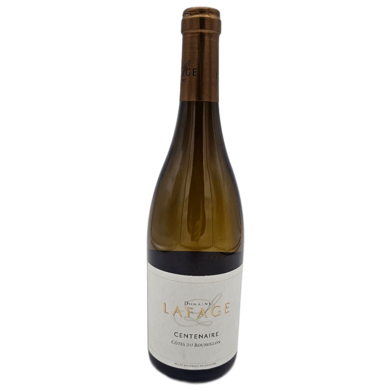 DOMAINE LAFAGE CENTENAIRE 2014 COTES DU ROUSSILLON BLANC 75 CL CRD - Vin Blanc d'Exception