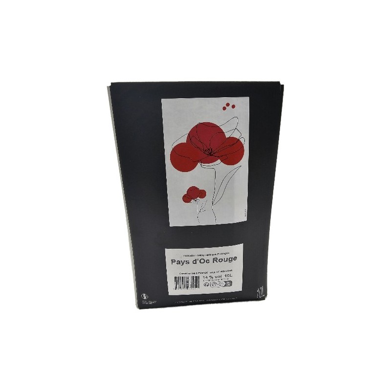 Les Vignerons De Tavel - Igp Pays D'oc Merlot Rouge Bib 10 Litres |...