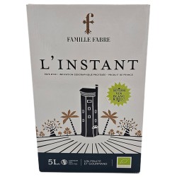 Découvrez le FAMILLE FABRE "L'INSTANT" IGP PAYS D'OC BLANC BIO BIB 5 L CRD - Vin Blanc Biologique de Qualité