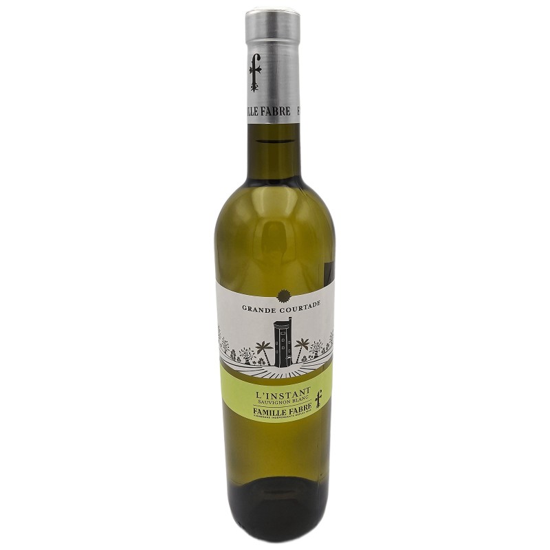 FAMILLE FABRE "L'INSTANT - GRANDE COURTADE" 2024 SAUVIGNON BLANC BIO 75 CL CRD - Vin Blanc Biologique de Qualité FAMILLE FABRE "L'INSTANT - GRANDE COURTADE" 2024 SAUVIGNON BLANC BIO 75 CL CRD - Vin Blanc Biologique de Qualité