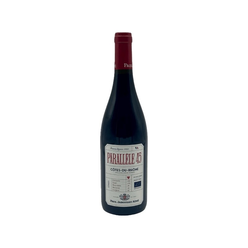 DOMAINE PAUL JABOULET - COTES DU RHONE ROUGE PARALLELE 45 - VIN BIO 2023 CÔTES DU RHÔNE ROUGE 75 CL CRD - VIN BIO
