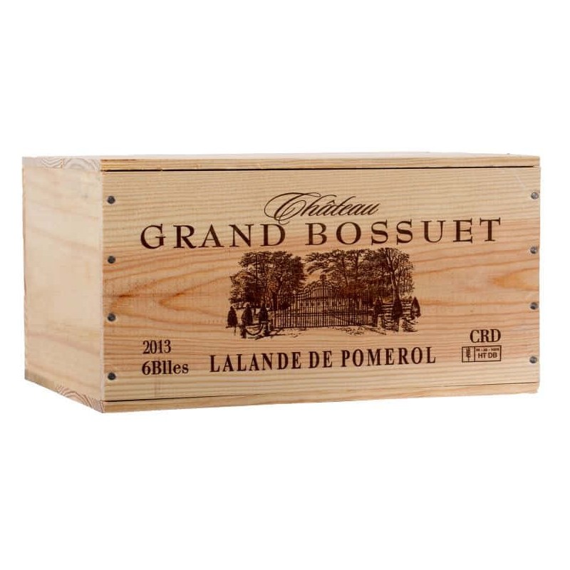CHÂTEAU GRAND BOSSUET 2023 LALANDE DE POMEROL ROUGE 75 CL CRD - CAISSE BOIS DE 6 BT