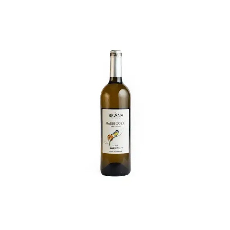 DOMAINE BRANA "HARRI GORRI" 2024 IROULEGUY BLANC 75 CL CRD - Vin Blanc d'Irouléguy DOMAINE BRANA "HARRI GORRI" 2024 IROULEGUY BLANC 75 CL CRD - Vin Blanc d'Irouléguy