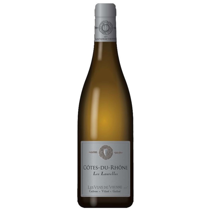 LES VINS DE VIENNE LES LAURELLES 2023 CÔTES DU RHÔNE BLANC 75 CL CRD - Découvrez ce vin blanc d'exception
