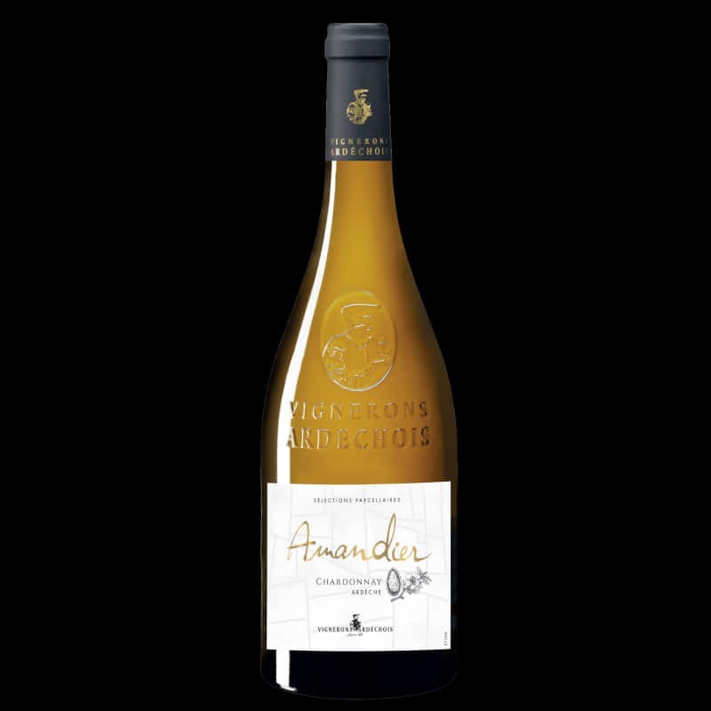 VIGNERONS ARDECHOIS - AMANDIER IGP ARDÈCHE 2024 BLANC 75 CL CRD - Vin blanc raffiné de l'Ardèche
