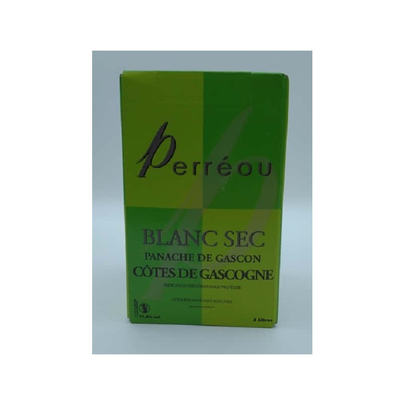 Domaine De Perreou Le Panache Du Gascon Blanc Sec - Bib 5 Litres | ...
