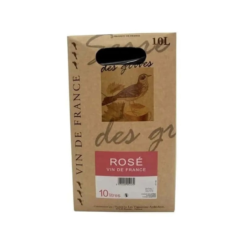 Vignerons Ardechois - Vdf Ardeche Rose Serre Des Grives Bib 10 Litr...
