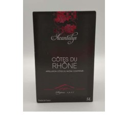 Les Vignerons De Tavel - Cotes Du Rhone Rouge Acantalys Bib 5 Litre...