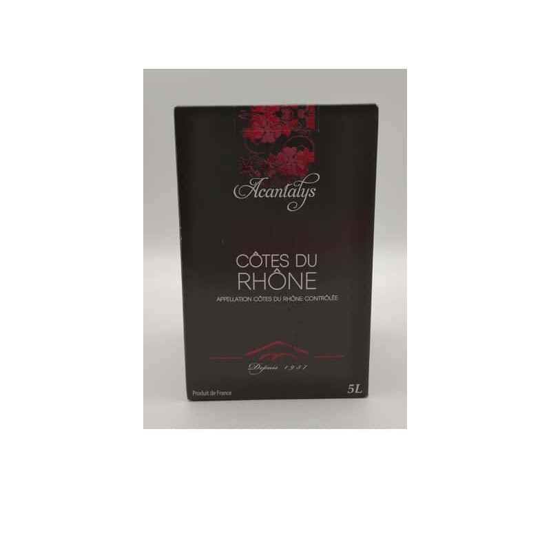 Les Vignerons De Tavel - Cotes Du Rhone Rouge Acantalys Bib 5 Litre...