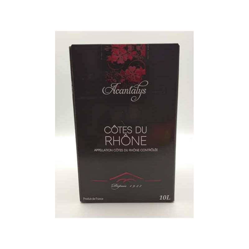 Les Vignerons De Tavel - Cotes Du Rhone Rouge Acantalys Bib 10 Litr...
