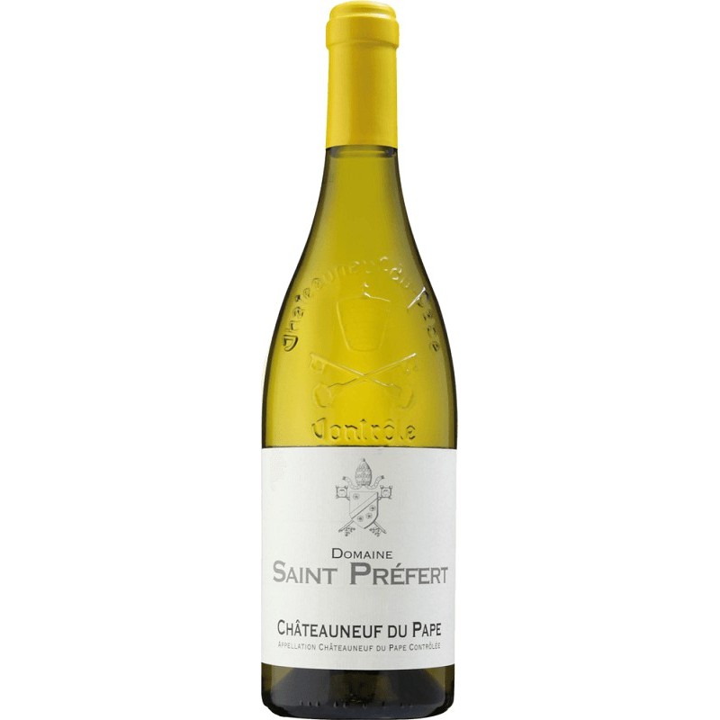 Domaine Saint-Prefert Chateauneuf-Du-Pape Blanc - Vin Bio 2022 - Organic White Wine 75cl