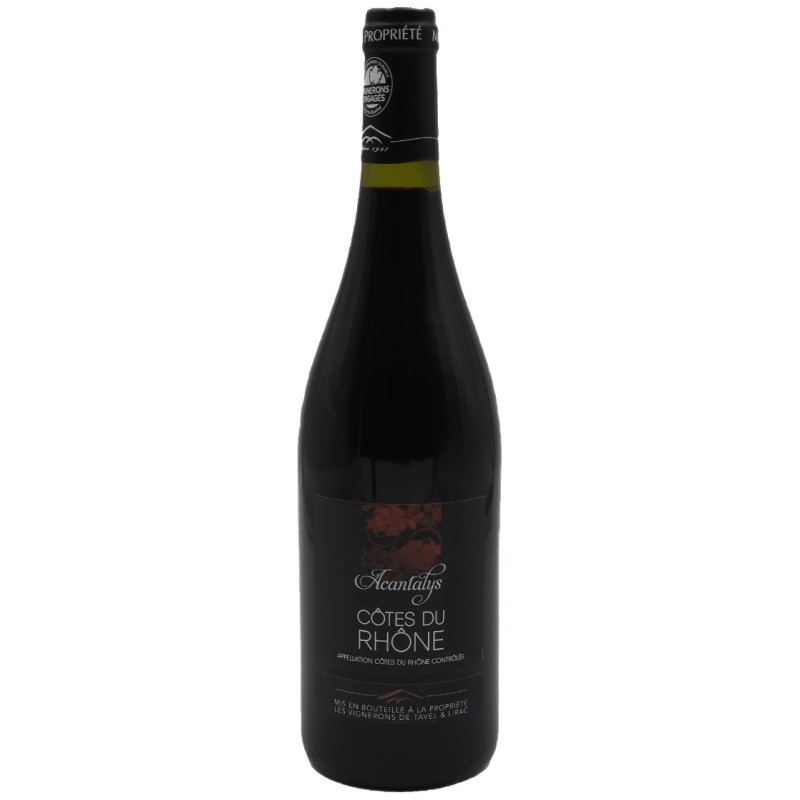 Les Vignerons De Tavel - Cotes Du Rhone Rouge Acantalys - Exquisite Red Wine