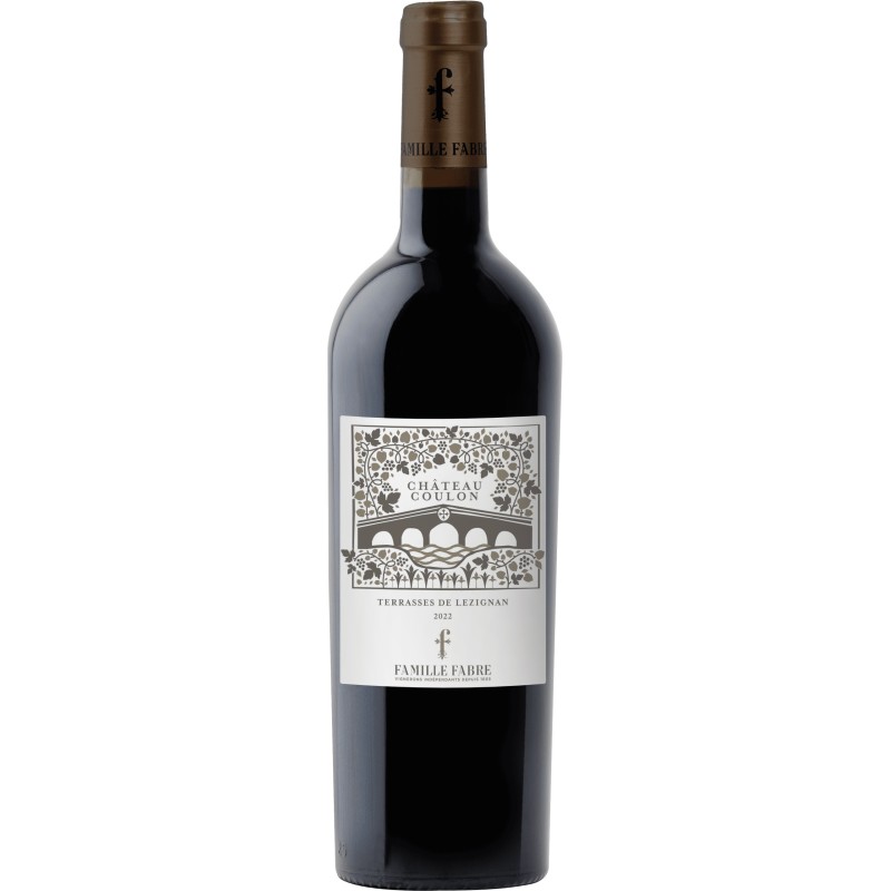 FAMILLE FABRE "CHATEAU COULON - TERRASSES DE LEZIGNAN" 2022 AOC CORBIERES ROUGE 75 CL CRD - Vin Rouge de Qualité