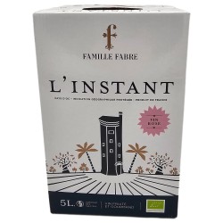 FAMILLE FABRE "L'INSTANT" IGP PAYS D'OC ROSE BIO BIB 5 L CRD - Vin Rosé Biologique de Qualité