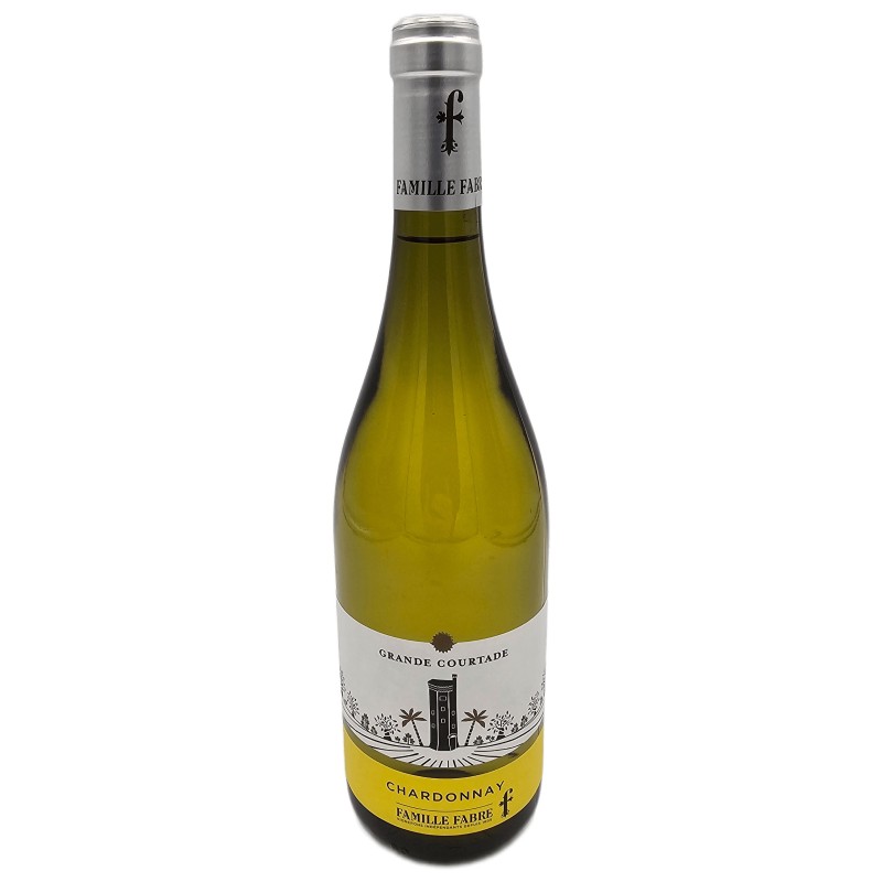 FAMILLE FABRE "CHARDONNAY - GRANDE COURTADE" 2024 PAYS D'OC BLANC BIO 75 CL CRD - Vin Blanc de Qualité Exceptionnelle