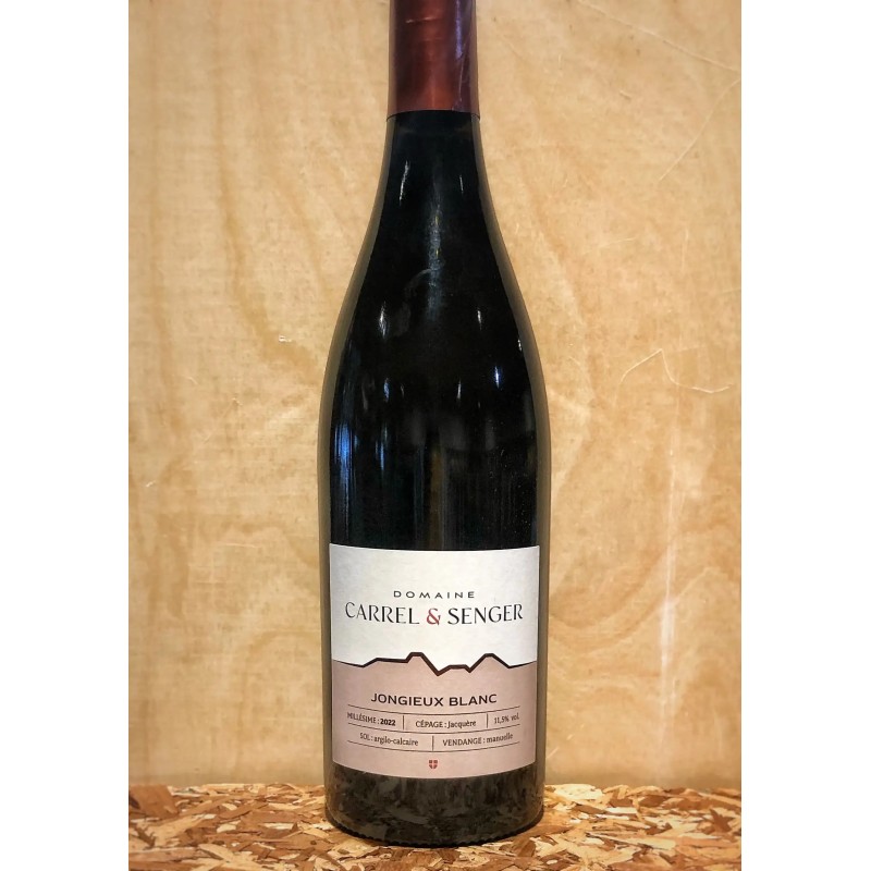 Découvrez le CARREL&SENGER "JONGIEUX BLANC" 2023 SAVOIE BLC 75CL CRD - Vin Blanc de Savoie