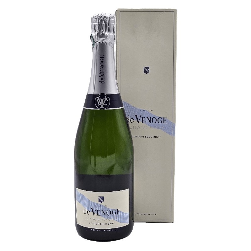 De Venoge Cordon Bleu Etui Champagne Blc 75cl Crd |French Champagne...