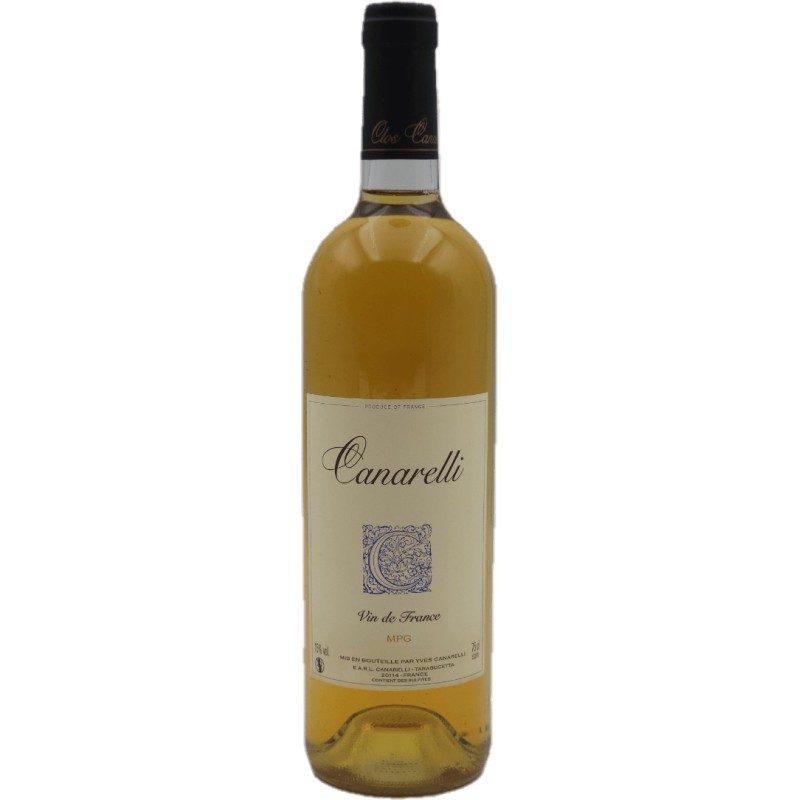Découvrez le CLOS CANARELLI MUSCAT 2020 VIN DE FRANCE CORSE BLANC 75 CL CRD