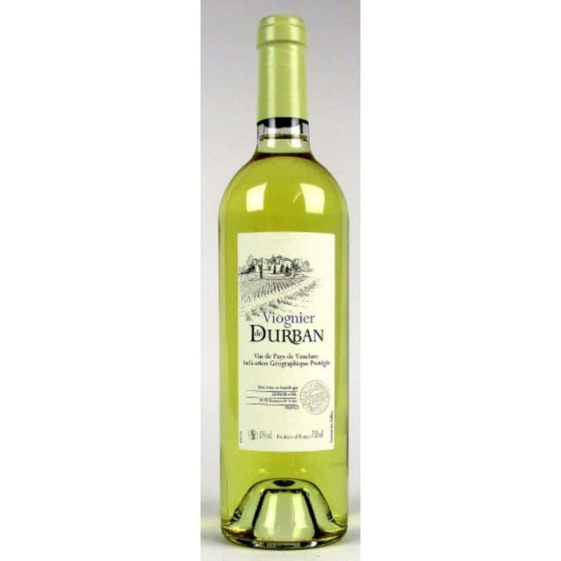 Domaine De Durban Igp Vin De Pays De Vaucluse Blanc Viognier | Fren...