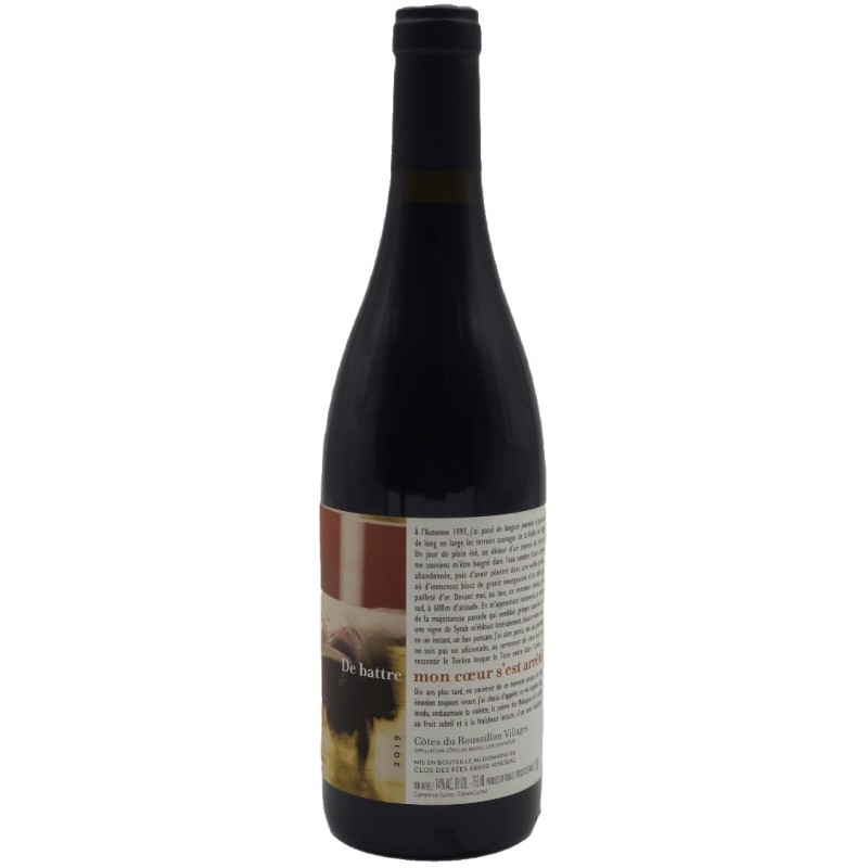 Le Clos Des Fees De Battre Mon Cœur S'est Arrete 2023 - Red Wine 75cl