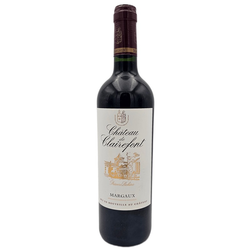 "CHATEAU DE CLAIREFONT PRIEURÉ-LICHINE" 2019 MARGAUX AOC ROUGE 75 CL CRD - CAISSE BOIS DE 6 BT - French Wine 75cl