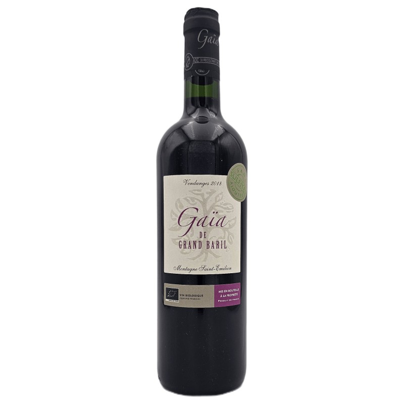 Gaia De Grand Baril - Vin Bio 2018 - Organic Red Wine 75cl