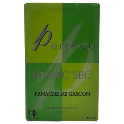 Domaine de Perreou Le Panache du Gascon Blanc Sec - Bib 5 Litres White VDF Sud Ouest Blanc 5L 11.5% CRD