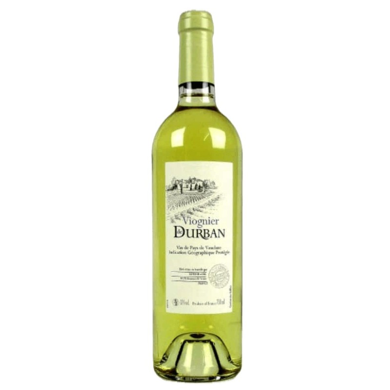 Domaine De Durban Igp Vin De Pays De Vaucluse Blanc Viognier 2021 - White Wine 75cl