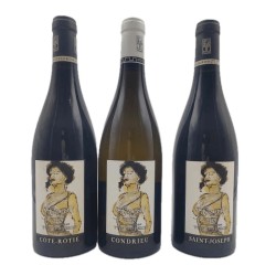 Cave Yves Cuilleron - Coffret Bourasseau 1 Condrieu + 1 Saint-Joseph + 1 Cote-Rotie 2018 - Wine 75cl